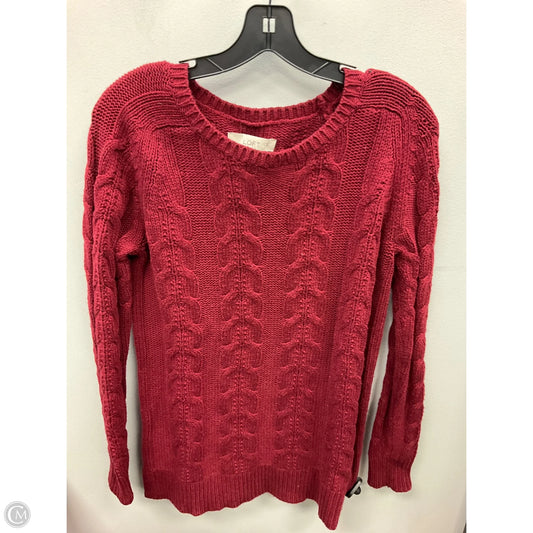 Sweater By Loft In Maroon, Size: M