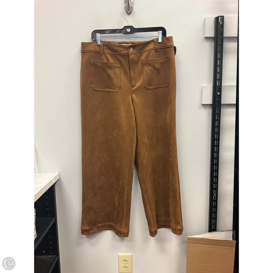 Pants Wide Leg By Loft In Tan, Size: 14