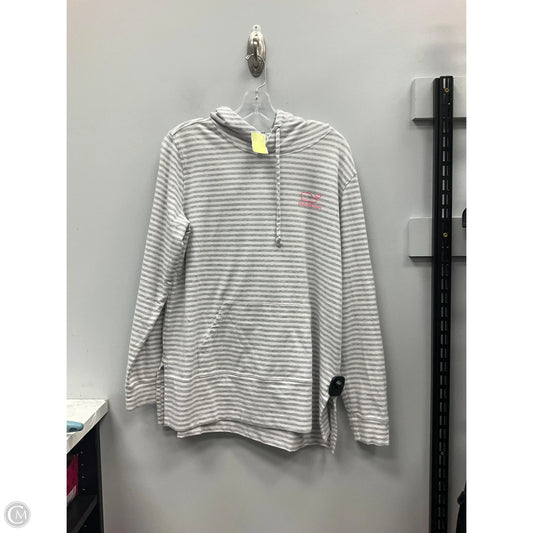 Athletic Top Long Sleeve Hoodie By Vineyard Vines In Striped Pattern, Size: M