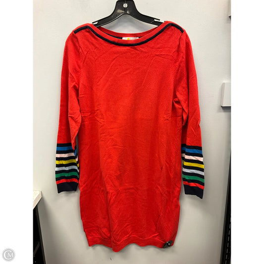 Dress Sweater By Boden In Red, Size: 12