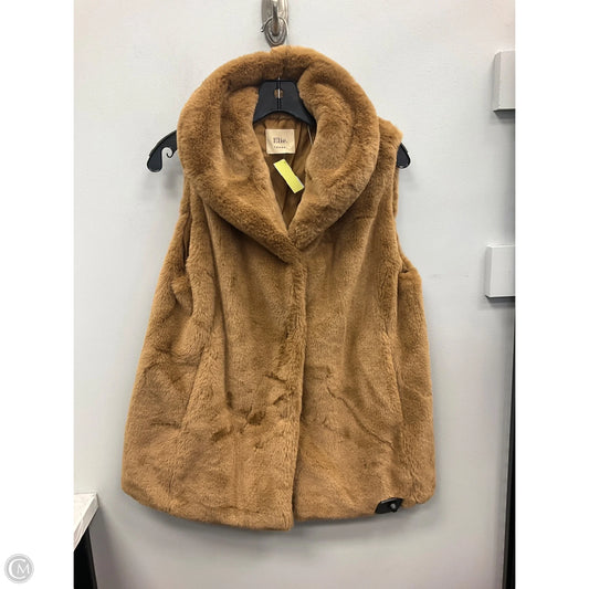 Vest Faux Fur & Sherpa By Elie Tahari In Tan, Size: S