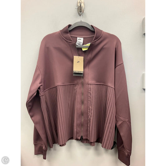 Athletic Sweatshirt Collar By Nike In Mauve, Size: S
