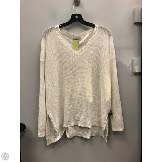 Sweater By Sioni In White, Size: Xl