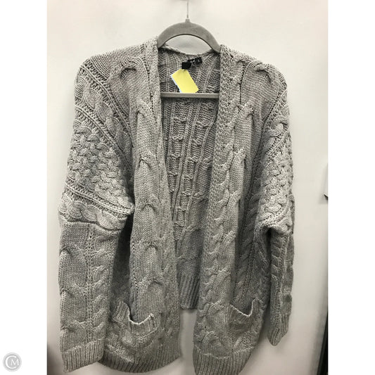 Sweater Cardigan By Moon And Madison In Grey, Size: L