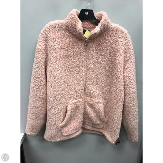Jacket Faux Fur & Sherpa By Eddie Bauer In Pink, Size: M