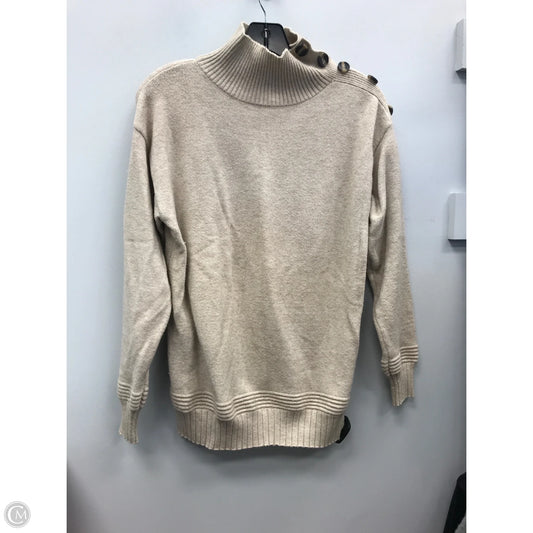 Sweater By Poof In Tan, Size: L