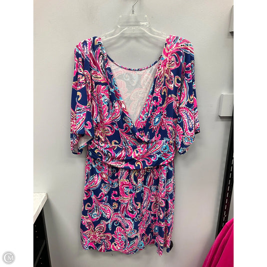Dress Designer By Lilly Pulitzer In Blue & Pink, Size: Xl