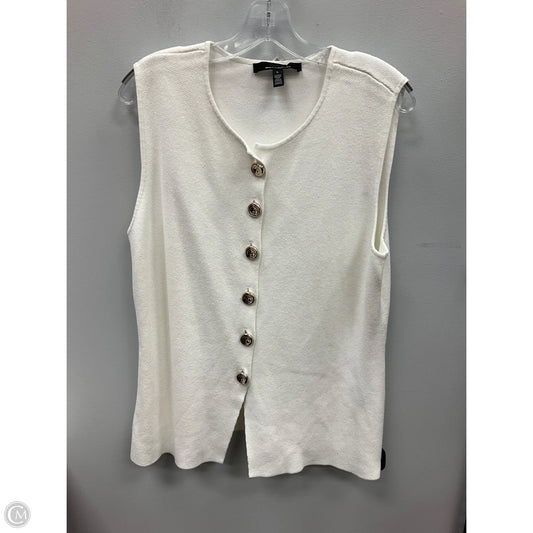 Vest Sweater By White House Black Market In White, Size: L