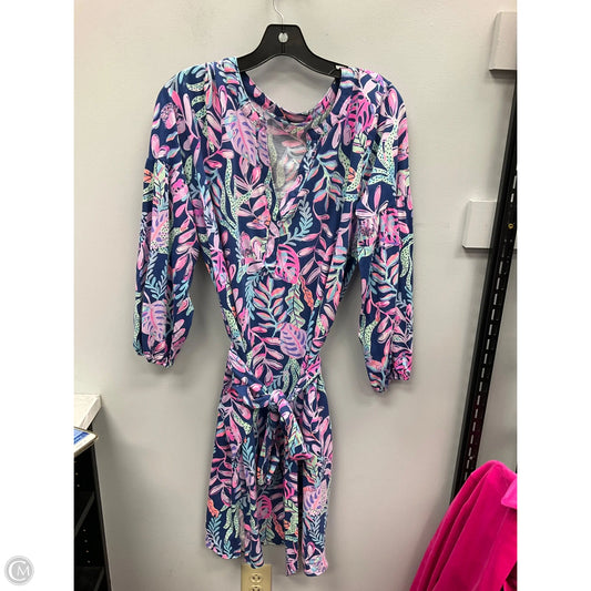 Dress Designer By Lilly Pulitzer In Blue & Purple, Size: Xl
