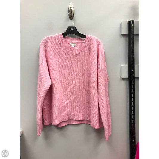 Sweater By J. Crew In Pink, Size: L