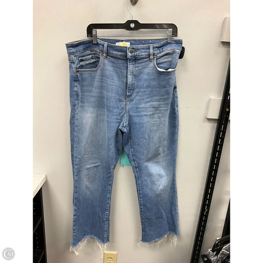 Jeans Cropped By Loft In Blue, Size: 14