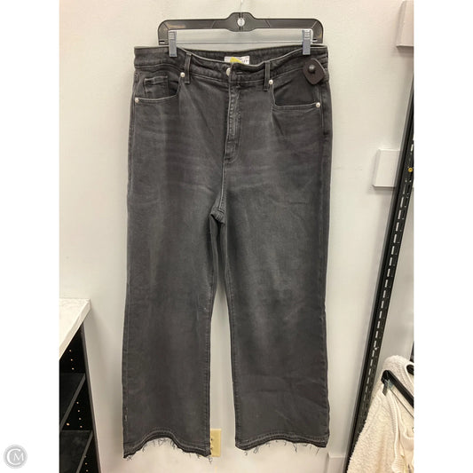 Jeans Wide Leg By Loft In Black, Size: 12