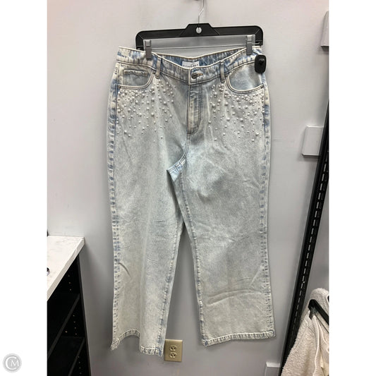 Jeans Wide Leg By Loft In Blue, Size: 10