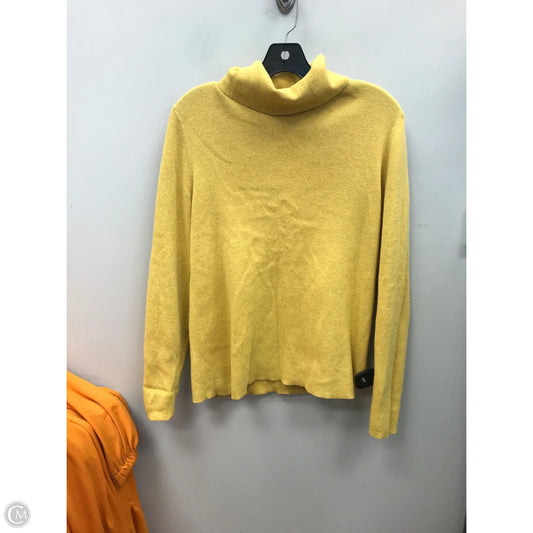 Sweater By Liz Claiborne In Yellow, Size: Xl