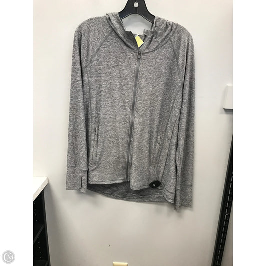 Athletic Top Long Sleeve Hoodie By Athleta In Grey, Size: L