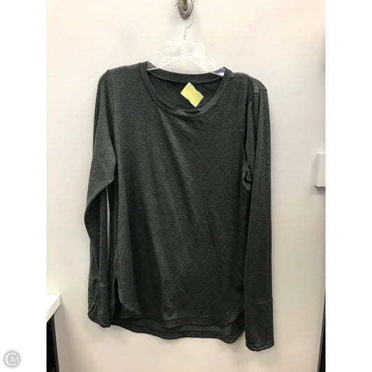 Athletic Top Long Sleeve Crewneck By Athleta In Grey, Size: L