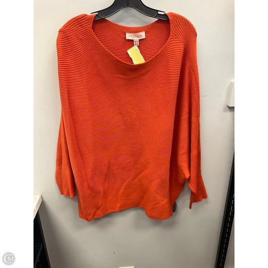 Sweater By Philosophy In Orange, Size: 2x