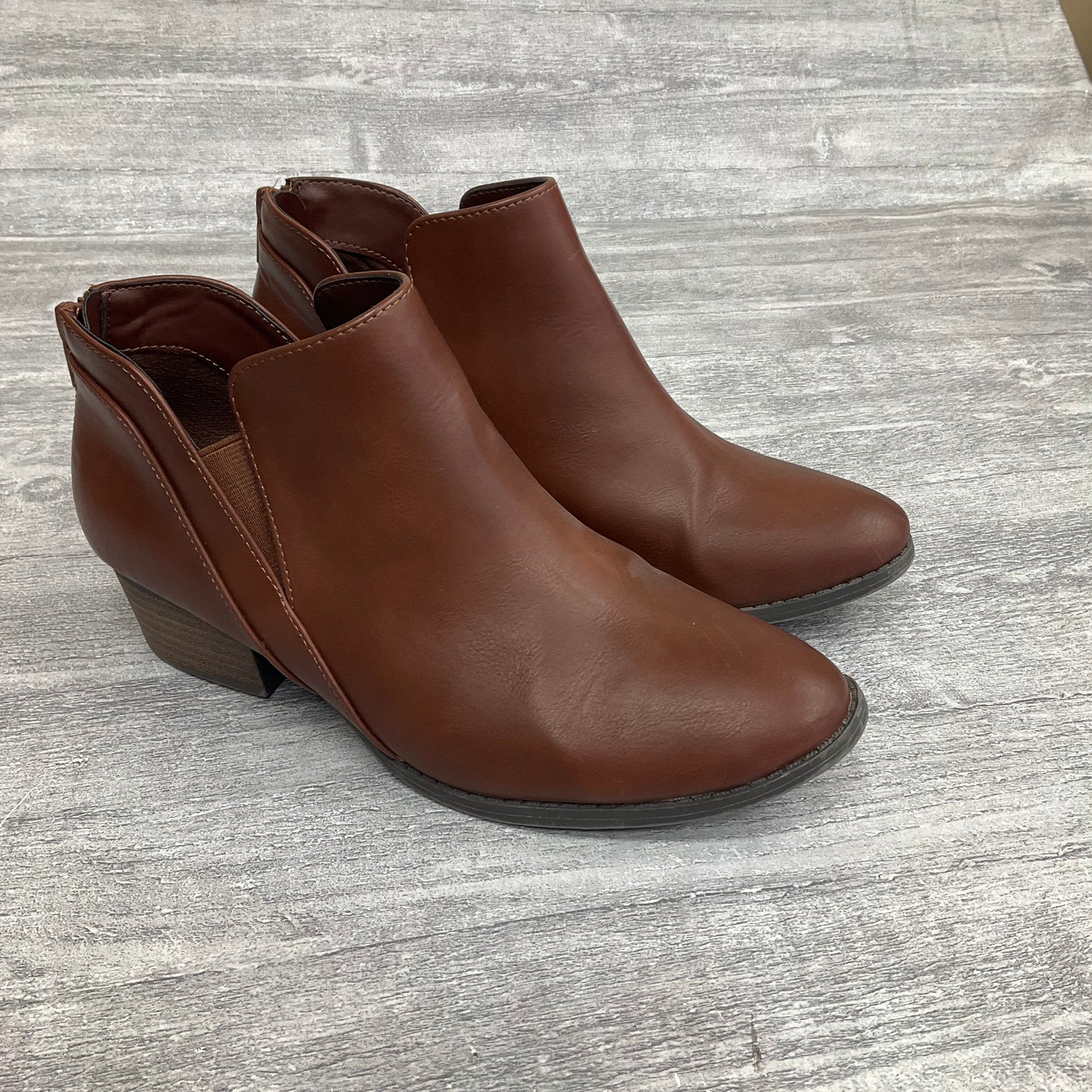 Boots Ankle Heels By Lc Lauren Conrad In Brown, Size: 7