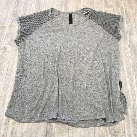 Top Short Sleeve By Made For Life In Grey, Size: 3x