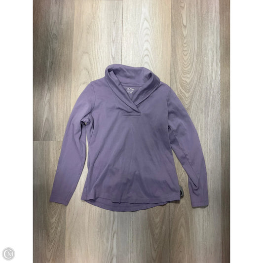Sweatshirt Hoodie By L.l. Bean In Purple, Size: S