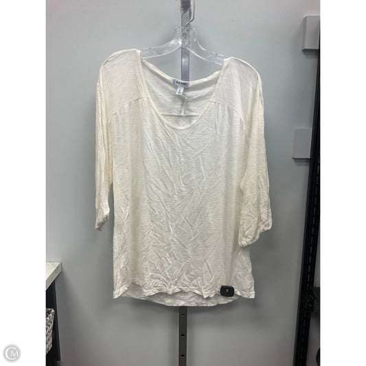 Top Short Sleeve Basic By Old Navy In Cream, Size: L