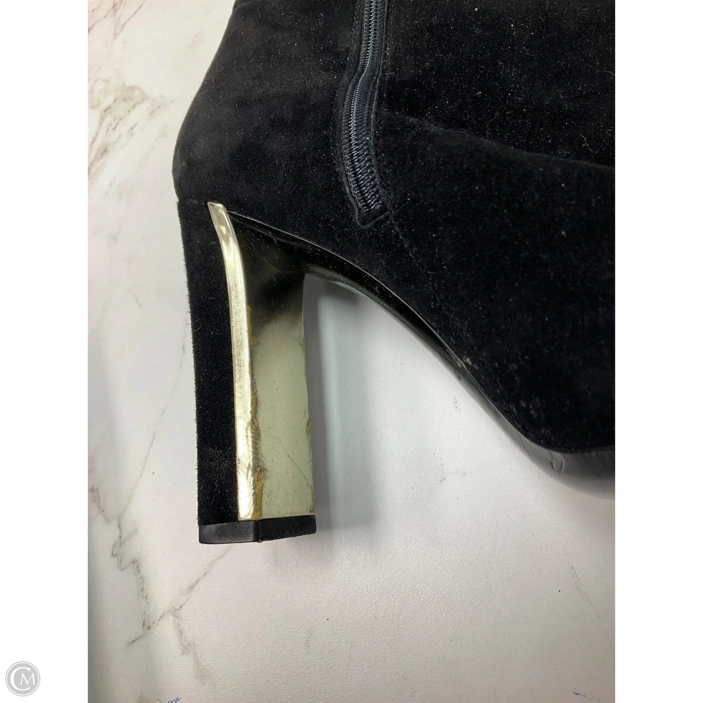 Boots Luxury Designer By Gucci In Black, Size: 7