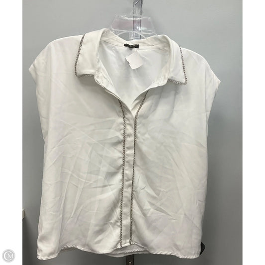 Top Short Sleeve By Clothes Mentor In White, Size: Xl