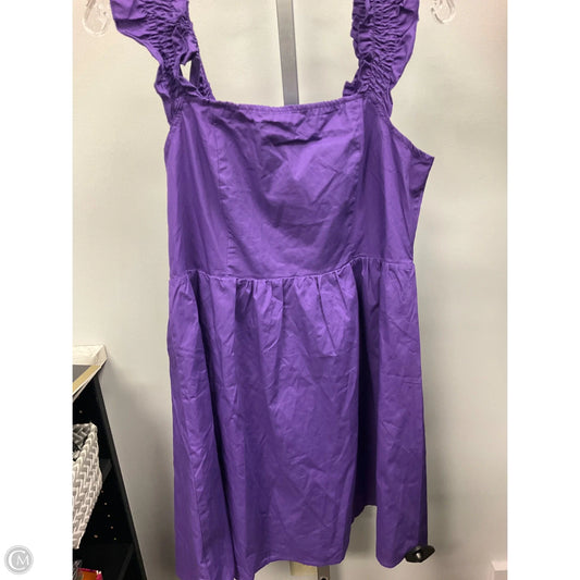 Dress Casual Short By Clothes Mentor In Purple, Size: L