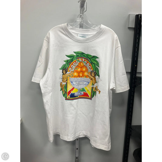 Top Short Sleeve By Casablanca Tennis Club In White, Size: 3x