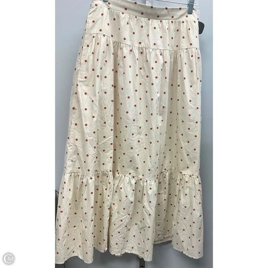 Skirt Maxi By Abercrombie And Fitch In Polkadot Pattern, Size: M