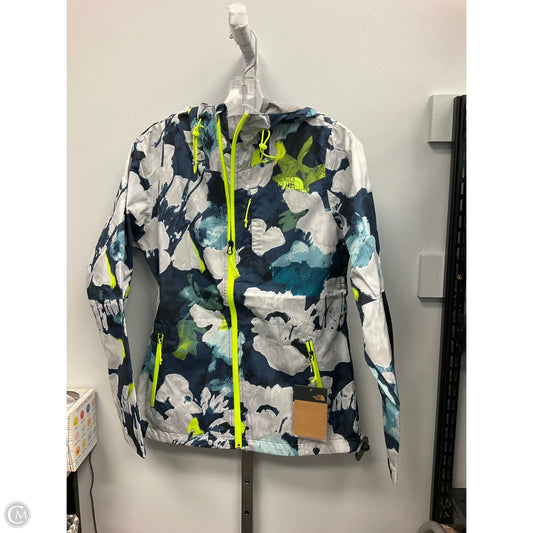 Jacket Windbreaker By The North Face In Blue & Green, Size: S