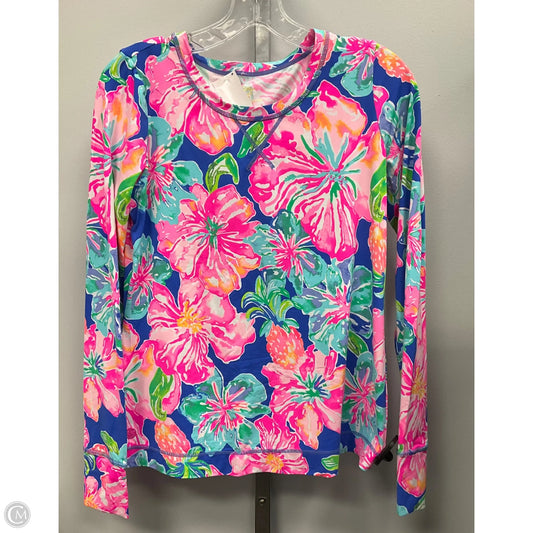 Top Long Sleeve Designer By Lilly Pulitzer In Floral Print, Size: S