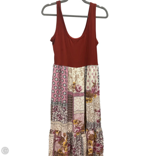 Dress Casual Midi By Maurices In Orange, Size: M