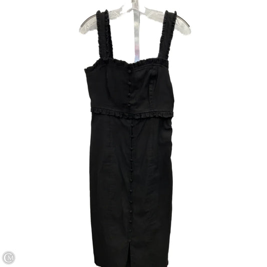 Dress Casual Midi By Anthropologie In Black, Size: M