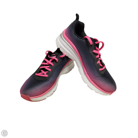Shoes Athletic By Skechers In Black & Pink, Size: 7