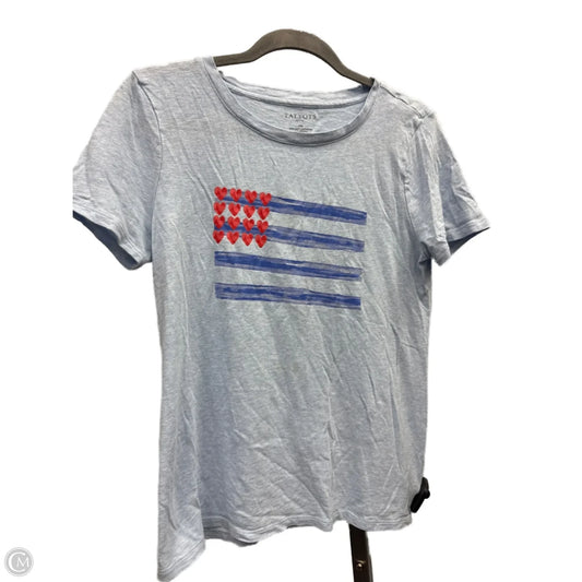 Top Short Sleeve By Talbots In Blue, Size: Mp