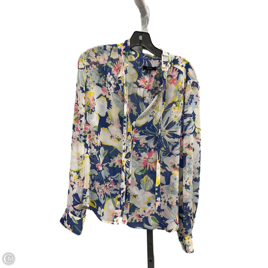 Top Long Sleeve By IMNYC In Floral Print, Size: L