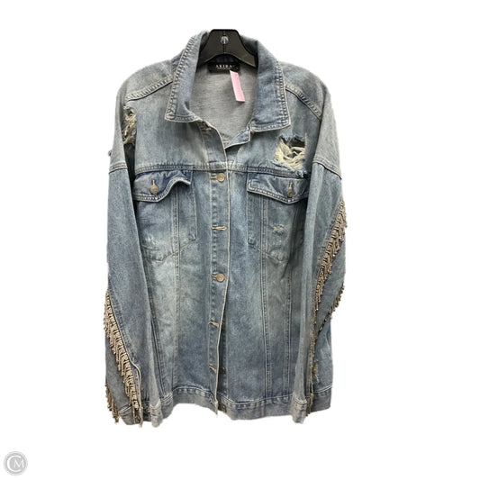 Jacket Denim By Akira In Blue, Size: M