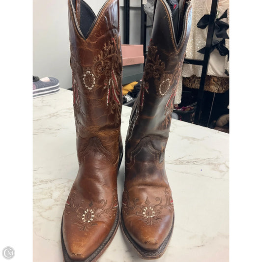 Boots Western By Clothes Mentor In Brown, Size: 8