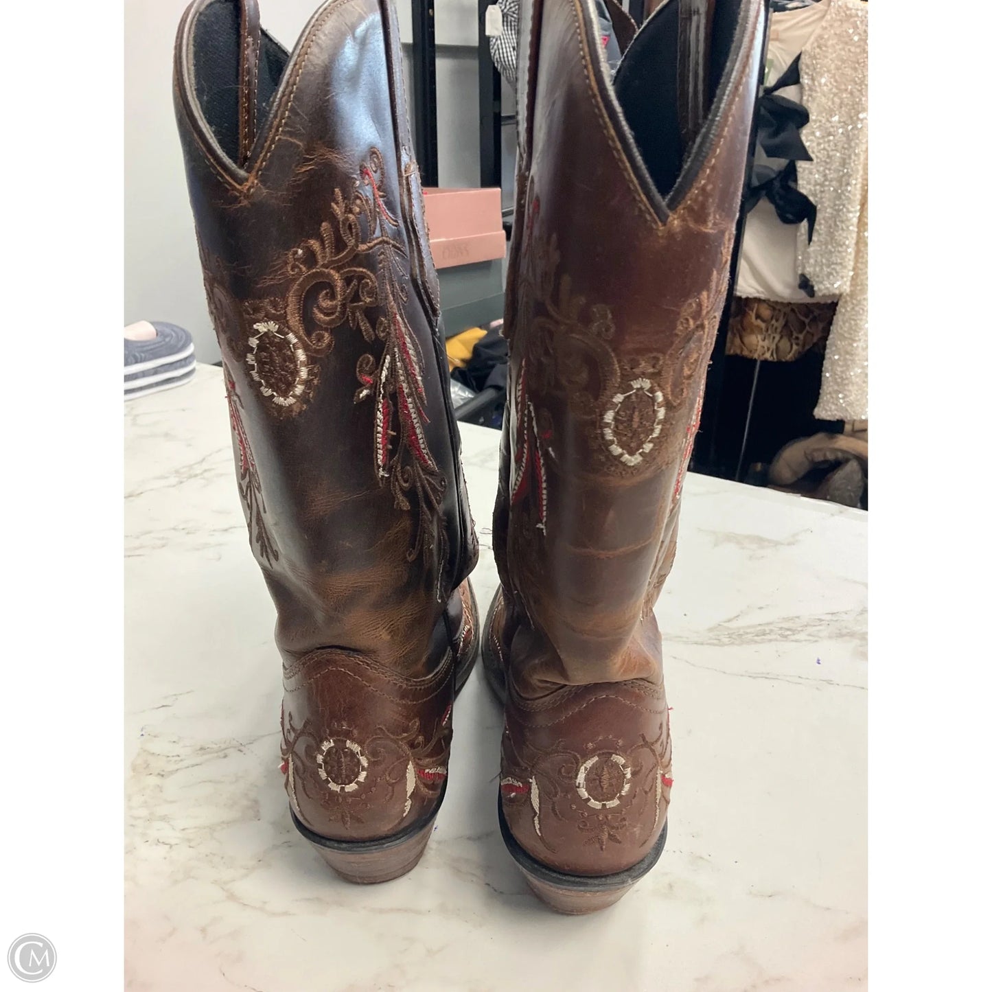 Boots Western By Clothes Mentor In Brown, Size: 8