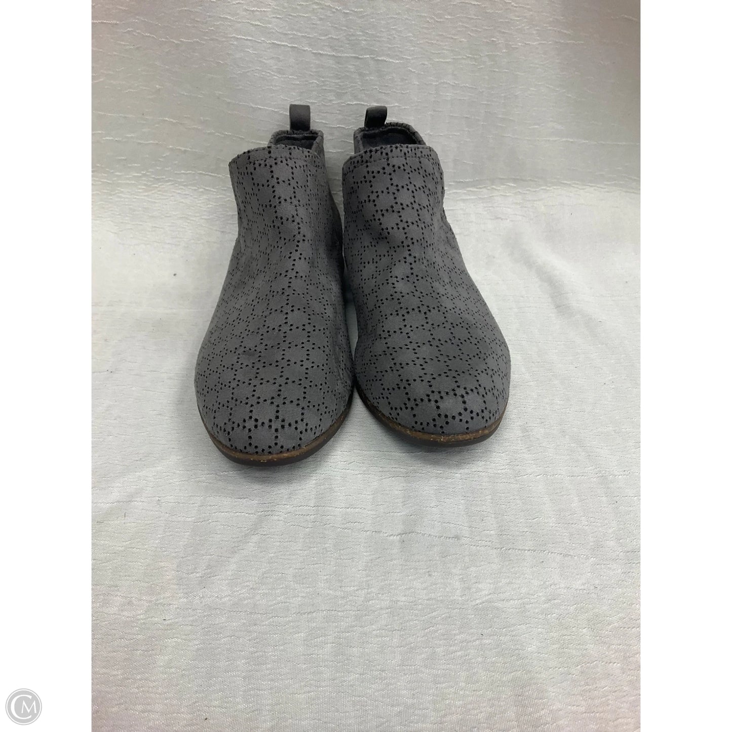 Boots Ankle Heels By Dr Scholls In Grey, Size: 8