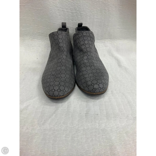 Boots Ankle Heels By Dr Scholls In Grey, Size: 8