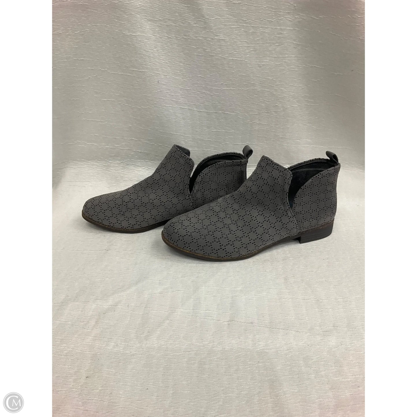 Boots Ankle Heels By Dr Scholls In Grey, Size: 8