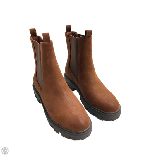 Boots Ankle Heels By Journee In Brown, Size: 9