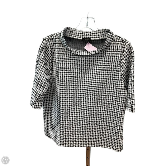 Top Short Sleeve By Ann Taylor In Grey, Size: Lp