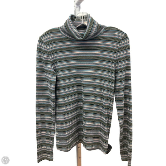 Top Long Sleeve By Madewell In Striped Pattern, Size: M