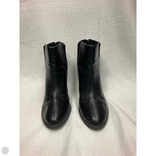 Boots Ankle Heels By Divided In Black, Size: 7.5