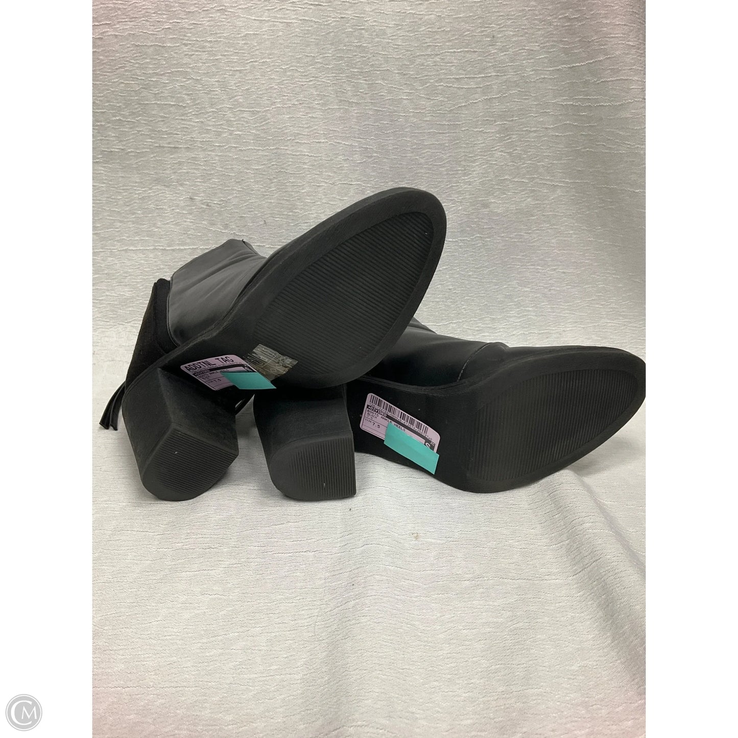 Boots Ankle Heels By Divided In Black, Size: 7.5