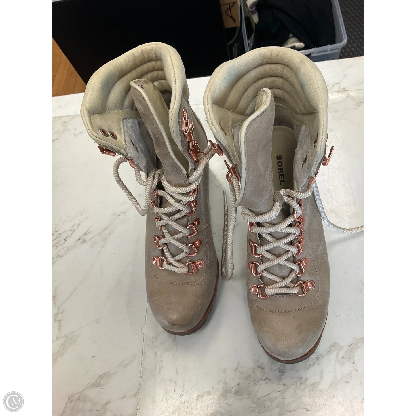 Boots Snow By Sorel In Tan, Size: 7.5