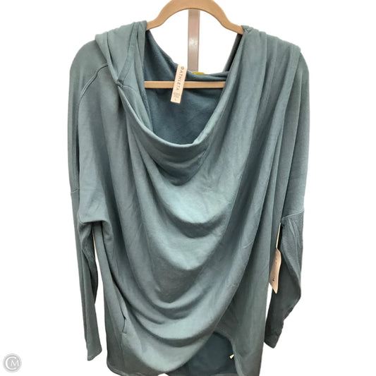 Sweatshirt Hoodie By Athleta In Blue, Size: L